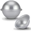 Fdit stampo semisferico-modello emisfero in alluminio per dolci da forno, gelatine, budini, caramelle,diametro: 9 cm