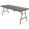 Greenwood Tavolo Pieghevole Marrone 180x70x74 di Greenwood