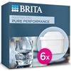 BRITA Maxtra Pro All in One - Cartuccia filtrante per acqua, confezione da 6, ricarica originale BRITA per ridurre impurità, cloro, pesticidi e calcare per l'acqua del rubinetto con un gusto migliore