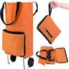 Borsa Della Spesa Pieghevole Su Ruote TCOMAKE - 20kg, 3 Tasche E Coperchio, Manici Robusti, Bianco Fantasma (Taglia M)