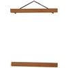 Tnfeeon Poster Magnetico Immagine Moderno Naturale Legno Teak Cornice Appendiabiti DIY Poster Scroll Stampe Attaccatura Muro Appendiabiti d'Arte per Foto Immagine Tela Manifesto Arte Articolo 40cm