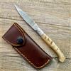 COLTELLO 17 CM SARDEGNA SARDO Pattada damasco MANICO in corno di montone grezzo