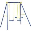 Essenza Altalena per bambini con cavalluccio essenza 3 misura in acciaio e plastica colore blu, 187x142x182 cm