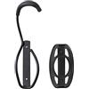Delta di Leonardo da Vinci Single Bike Storage Rack/Gancio con Pneumatici, Colore: Nero