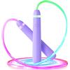 ACHDOFITS LED Light Up Skipping Rope for Kids, Adjustable Glow in the Dark Jump Rope for Children Girls Boys 5-12 Years, Fun Outdoor Sports Toys Gift
