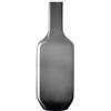 Leonardo Milano 041746 - Vaso per fiori in vetro colorato grigio, realizzato a mano, design moderno, altezza: 64 cm