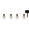 Giocoplast Natale 10 Lampadine led "vintage" Bianco Caldo con Gabbietta, con Pannello Solare