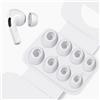 OEM Ricambi in silicone per auricolari AirPods Pro 2 - Riduzione del rumore, anti-scivolamento, morbidi - 4 paia di ricambi (XS/S/M/L)