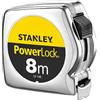 STANLEY 0-33-198 Flessometro Powerlock, 8 m x 25 mm, Pieno