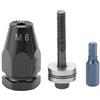 Hililand Rivettatrice Testa a pistola, M5 M6 M8 M10 Rivettatrici pneumatiche Rivettatrici a testa pneumatica Rivettatrici a testa cilindrica(M6 Hex straight shank)