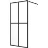 vidaXL Cabina Doccia Impermeabile Minimalista Schermo Box Doccia Bagno Trasparente in Vetro Temperato Trasparente ESG Profilo Alluminio 80x195 cm