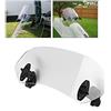 Qiilu Parabrezza moto parabrezza universale moto regolabile clip sul parabrezza deflettore vento parabrezza accessori chiaro