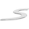 Aojezoor Stemma per portellone posteriore con logo S argentato, compatibile con Porsche 911 991 992 718 Cayenne Panamera Macan Boxster Turbo Taycan dal 2013 al 2025