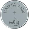 Varta 14501389 - Pila a bottone all'ossido di argento (V389, confezione da 1), colore: Argento