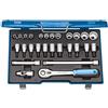 GEDORE Chiave a Bussola, Set di 27 Pezzi, Esagonale e Dodecagonale, 1/2 pollici, 10-30 mm, Chiave a Bussola Cricchetto con Leva di Inversione, Chiave a Bussola Meccanico, D19 IMU 10