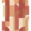 Rasch Carta da parati in tessuto non tessuto (grafico), arancione, 10,05 m x 0,53 m, Selection Vinyl/tessuto non tessuto, 480030