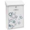 ARREGUI Premium E5606 Cassetta Postale Individuale in Acciaio con Serigrafia Decorativa Spark, Dimensione M (DIN A4 e Riviste), Bianco