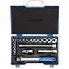 GEDORE Chiave a Bussola, Set di 19 Pezzi, Esagonale, 1/2 pollici, 8-24 mm, Chiave a Bussola Professionale, Bussole, Chiave a Bussola Cricchetto, Chiave a Bussola Macchina, 19 JMU 3