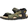 Geox Uomo Strada D Sandal, Musk/Black, 39 EU