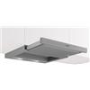 Bosch DFM064W55 Serie 2 - Cuffia a schermo piatto, 60 cm, 3 livelli di potenza, illuminazione a LED, scarico e ricircolo, due filtri antigrasso metallico, lavabile in lavastoviglie, colore: Argento