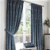 Curtina Tende damascate in velluto blu navy, 168 x 229 cm, 2 fermatende inclusi, 2 pannelli, tessuto in blu navy