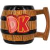 Paladone Tazza Donkey Kong a forma di barile - Prodotto ufficiale Nintendo, tazza grande 590 ml per caffè e tè, idea regalo gaming