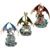 Puckator Dark Legends Globes - Globi di Neve in plastica per Adulti, con Vero Vetro, Cupola di Neve, in Resina, Bellissimi globi di Neve