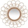 ATMOSPHERA CREATEUR D'INTERIEUR - Specchio in rattan Flower D56cm