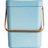 KITCHEN MOVE Boden - Pattumiera da tavolo in plastica, 5 l, con manico in bambù