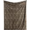 Fusion Snug Coperta in poliestere riciclato, stampa leopardata, naturale, 150 x 200 cm, per adulti, tema animali