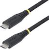 StarTech.com Cavo di Ricarica USB-C da 3m, 240 W (5 A) PD EPR, Doppio Strato in Silicone e Nylon Intrecciato, USB 2.0, USB-IF