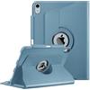FINTIE Custodia per iPad Air 11 Pollici M4/M3/M2 (2026/2025/2024), iPad Air 5a/4a Gen 10,9 (2022/2020) con Portapenne - 360 Gradi di Rotante Cover Protettiva Case con Auto Sveglia/Sonno, Blu foschia