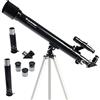 Celestron 21039 PowerSeeker 50AZ Telescopio rifrattore, Apertura 50 mm, Nero