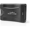 NEDIS Convertitore HDMI, da SCART a HDMI, converte l'uscita SCART analogica in ingresso HDMI digitale, Full HD 720p/1080p, alimentazione USB, Plug & Play
