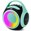 Trevi XR 8A 202 Speaker Portatile 20W, Cassa Wireless con Funzione TWS, Presa USB, Micro SD, Batteria Integrata, Turchese
