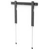 Hama Supporto TV da parete fisso Ultrafin Garanzia 10 anni (supporto TV da parete Extra-Plat, 80 kg Max, robusto, per display LCD/LED/OLED/Plasma da 94 a 229 cm (37 a 90) VESA Max 600 x 400) Grigio