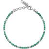 Brosway Bracciale Donna, Bracciale Tennis in Argento e Life Green | Collezione Fancy - FLG128