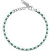 Brosway Bracciale Donna, Bracciale Tennis in Argento e Life Green | Collezione Fancy - FLG127