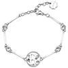Brosway Bracciale Donna, Bracciale Rigido in Acciaio e Cristalli con Simbolo Lettere | Collezione Chakra - BHKB066