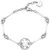 Brosway Bracciale Donna, Bracciale Rigido in Acciaio e Cristalli con Simbolo Lettere | Collezione Chakra - BHKB070