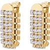 Brosway Orecchini Donna, Orecchini a Lobo in Acciaio e Cubic Zirconia | Collezione DESIDERI - BEIE028