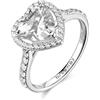 Brosway Anello Donna in Argento e Infinite White con Simbolo Cuore | Collezione Fancy - FIW166D