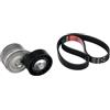 GATES Kit Cinghie Poly-V K015PK1148 Gomma Compatibilità con FIAT 500 312 PANDA 169 GRANDE PUNTO 199, ALFA ROMEO GIULIETTA 940