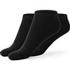 Lotto 12 Paia Calzini Uomo, Traspiranti e Leggeri, Pariscarpa in Morbido Cotone, Ideali per Running, Palestra, Fitness, Pilates, Certificati OEKO-TEX, Nero, 39-42