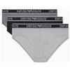 EMPORIO ARMANI Confezione da 3 Slip da Uomo, Nut/AR.Blu/Scooter, M