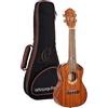 Ortega Guitars Ukulele Concerto Acustico - 2 Buche - Custom Built Series - Gig Bag Inclusa - Mogano, Natural (ECLIPSE-CC4)
