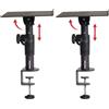 Gator Frameworks, Supporto da Scrivania con Morsetto per Monitor da Studio e Altoparlanti - Set da 2 (GFWSPKSTMNDSKCMP)