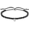 Thomas Sabo bracciale da donna perline rosa con pietra bianca argento sterling 925 A1987-401-9-L20V