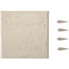 VEVOR Pietre da Giardino 395 x 395 mm Pietre Decorative con Picchetti, 16 Pezzi, Pavimentazione in Plastica Resistente alle Intemperie, Superficie Liscia, Passerelle Esterne per Prato, Patio, Beige