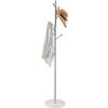 VEVOR Appendiabiti da Terra 370 x 370 x 1730 mm Appendiabiti Indipendente con Base in Marmo Stabile e 8 Ganci, per Ingresso, Camera da Letto, Ufficio, Soggiorno, per Cappotti, Cappelli, Borse